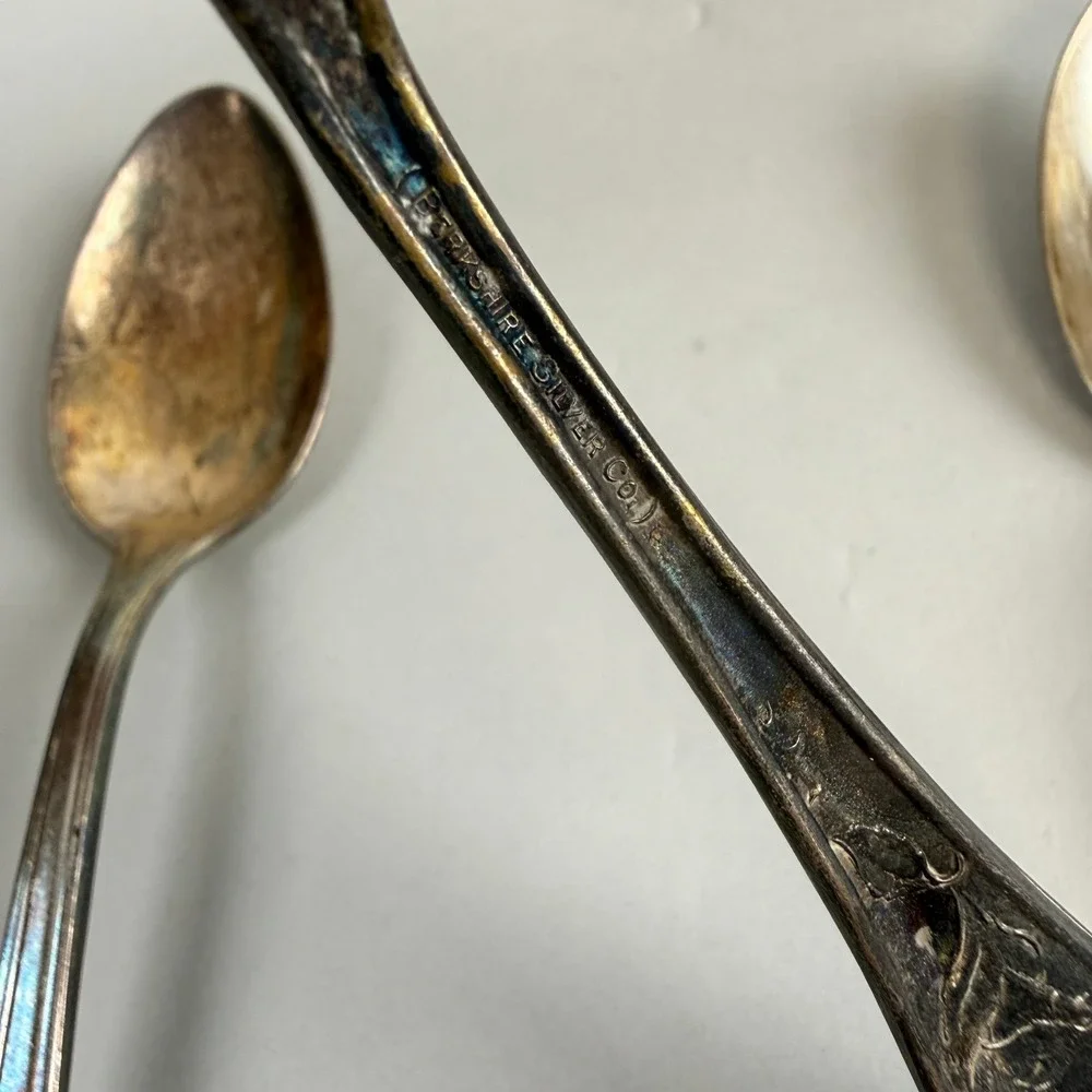 Vtg Silverplate Flatware Lot Rogers Bros Wm Rogers Holmes & Edwards EPNS 48 Pcs